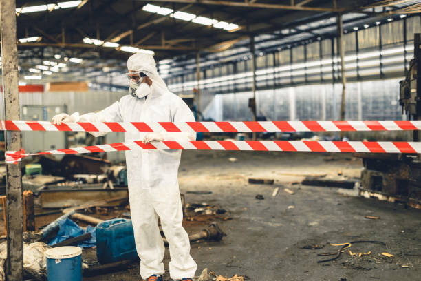 Professional Biohazard Cleanup technician working in Fruitland, IA